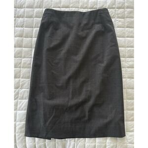 MM LAFLEUR NEW YORK Womens Skirt 2 Gray Knee Length Pencil Career Academia Wool